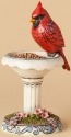 Jim Shore 4039489 Cardinal and Birdbath
