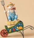 Jim Shore 4039495 Farm Cat on Wagon