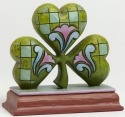 Jim Shore 4040540 Shamrock Mini Figurine