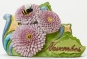 Jim Shore 4040665 November Flower Chr Figurine