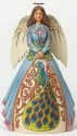 Jim Shore 4040792 Angel w Peacock Figurine