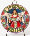 Jim Shore 4041087 2014 Dated Christmas Plate