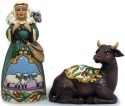 Jim Shore 4041090 Set of 2 figurines ox and shepherd