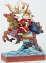 Jim Shore 4041094 Santa Riding Reindeer