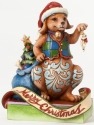 Jim Shore 4041095 2014 Christmas Dog Figurine