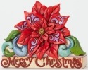 Jim Shore 4041097 Merry Christmas Poinsettia
