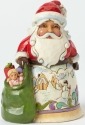 Jim Shore 4041104 Mini Santa and Toy Bag