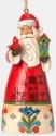 Jim Shore 4041108 Santa and Birdhouse Ornament