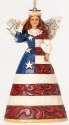 Jim Shore 4041119 Patriotic Angel Ornament