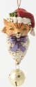 Jim Shore 4041126 Cat and Dangling Bell Ornament