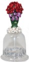 Jim Shore 4041129 Poinsettia Glass Bell Ornament