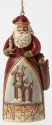 Jim Shore 4041133 JS WIL Hanging Ornament Williamsburg Santa