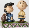 Jim Shore Peanuts 4042376 Football Lucy and Charlie