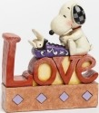 Jim Shore Peanuts 4042379 Snoopy Typing LOVE