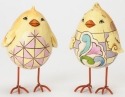 Jim Shore 4042567 Set 2 Mini Egg Shape Figurine