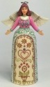 Jim Shore 4042815 Stitched Heart Ange Figurine