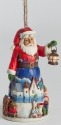 Jim Shore 4042971 Santa w Train Ornament