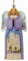 Jim Shore 4042973 Angel w Cathedral C Ornament