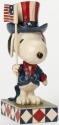 Jim Shore Peanuts 4043617 Patriotic Snoopy Figurine