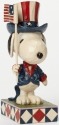 Jim Shore 4043617 Patriotic Snoopy Figurine