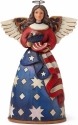 Jim Shore 4044664 Patriotic Angel Flag Figurine