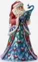 Jim Shore 4047660 Santa w Peacock Figurine