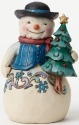 Jim Shore 4047663 Snowman Figurine Tree Pint Size
