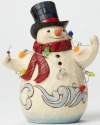 Jim Shore 4047772 Pint Snowman Wrappe Figurine