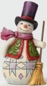 Jim Shore 4047773 Pint Snowman Red Ves Figurine