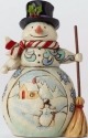 Jim Shore 4047779Q Snowman w Figurine