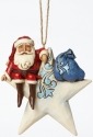 Jim Shore 4047799 Star Shaped Santa Ornament