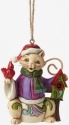 Jim Shore 4047810 Christmas Cat Mini Ornament