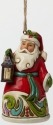 Jim Shore 4047815 Santa with Lantern Min Ornament