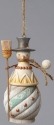 Jim Shore 4048069 Hanging Ornament Snowman w Snowball