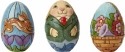 Jim Shore 4048976 Set 3 Character Egg Figurine