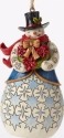 Jim Shore 4049796 Poinsettia Wreath Ornament