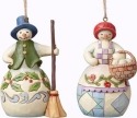 Jim Shore 4051333 Set 2 Mr. and Mrs. Ornament