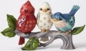 Jim Shore 4051412 Birds Red White and Blue Figurine