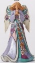 Jim Shore 4051418 Purple Angel Staine Figurine