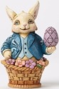 Jim Shore 4051424 Easter Bunny in Bas Figurine