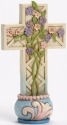 Jim Shore 4051427 Cross Flowers Mini Figurine