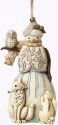 Jim Shore 4051541 White Woodland Snow Ornament