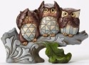 Jim Shore 4052050 Owls Covering Eyes Figurine