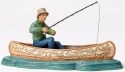 Jim Shore 4052061 Fisherman in Canoe Figurine