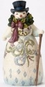 Jim Shore 4053679 Victorian Snowman Wreath Figurine