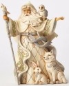 Jim Shore 4053686 Woodland Santa w Cane Figurine