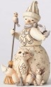 Jim Shore 4053698 Woodland Snowman Anima Figurine