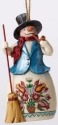 Jim Shore 4053702 Wonderland Snowman w Pip Ornament