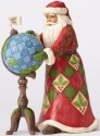 Jim Shore 4053708 Santa w Globe Figurine