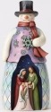 Jim Shore 4053714 Snowman w Holy Fami Figurine